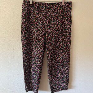 Carole Little Sport Floral Capri‎ Pants Size 12 Petite